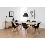 thumbnail of Canes Esszimmertisch aus Eiche Furnier und Eiche massiv weiß gelaugt.