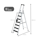 thumbnail of PROREGAL Stufen-Stehleiter einseitig begehbar mit clip-step relax 7 Stufen