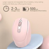 thumbnail of Souris Sans Fil Rechargeable 1600 DPI Ergonomique Pour Bureau Silencieuse Et Élégante Rose YONIS