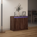 thumbnail of vidaXL LED-Sideboard Braun Eichen-Optik 72x34x61 cm Holzwerkstoff