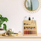 thumbnail of Relaxdays Gewürzregal, Bambus, H x B x T: 29,5 x 30 x 26 cm, 3 Etagen, Gewürztreppe stehend, Gewürzaufbewahrung, natur