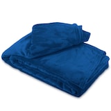 thumbnail of Kuscheldecke Dunkelblau 220x240 cm Wolldecke Fleece extra weiche Wohndecke Sofa