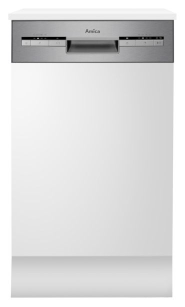 Amica EGSP 569 900 E, Half geïntegreerde vaatwasser, 45 cm