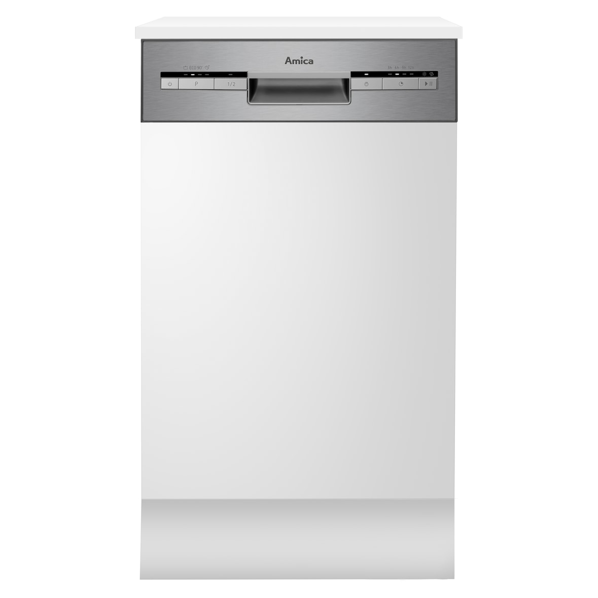 Amica EGSP 569 900 E, Semi integr. Geschirrspüler, 45 cm