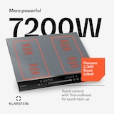 thumbnail of DualTone Flex Induktionskochfeld | Flex Zonen | LED Display | Slider Control | 7200 W Silber