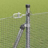 thumbnail of vidaXL Zaunpfosten Silber 50 x 1,4 m (12 x 12 mm Netz) Stahl