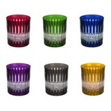 thumbnail of Coffret de 6 gobelets 32 cl en   taillé -  32.00 cl Multicolore Rond Cristal Table Passion 9.00x9.00 cm