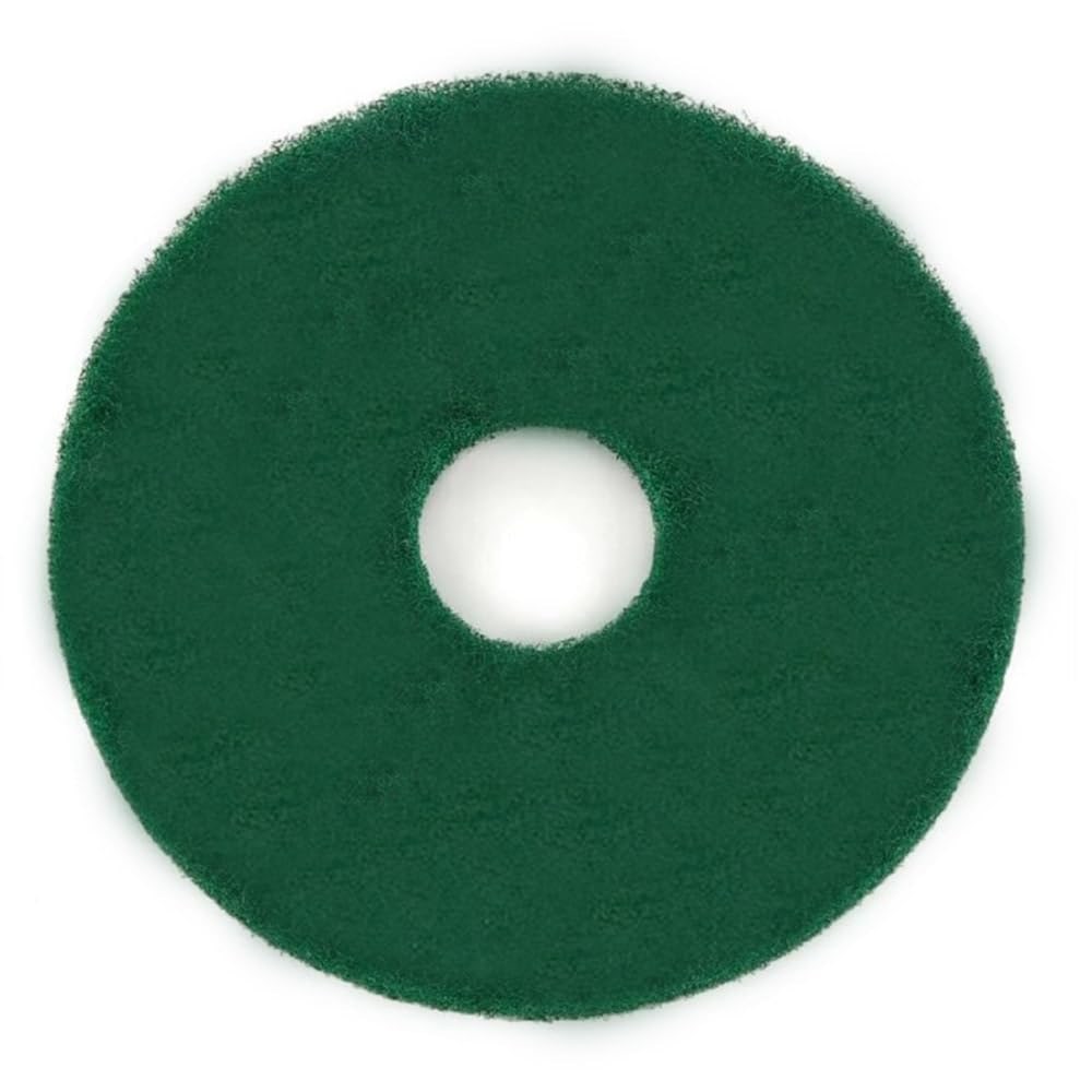 Pack 5 Discos de Limpieza de Suelos (Verde  - Fibra Media) - Limpieza de pavimentos de mármol, cerámica… No apto para PVC