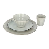 thumbnail of Servies 16 delig 4-persoons - Reactive Glaze Grijs