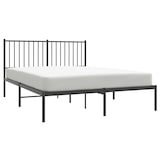 thumbnail of vidaXL Bedframe met hoofdbord metaal zwart 140x200 cm