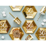 thumbnail of 30. Geburtstag Geburtstagsdeko Party Set Zahl 30 Jahre gold Partyartikel