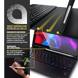 thumbnail of Aplic Bluetooth Tastatur kompatibel mit Tablet iPad Pro 12,9 Zoll - Gen 3 + 4 - 280 mAh Akku - inkl. Case - Tablet Keyboard kompatibel mit Apple