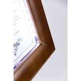 thumbnail of Securit® Présentoir porte-menu LED A4 "Classic" - Marron foncé - 4 vues