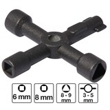 thumbnail of Schaltschrankschlüssel universal , Vierkant, Dreikant, Doppelbart