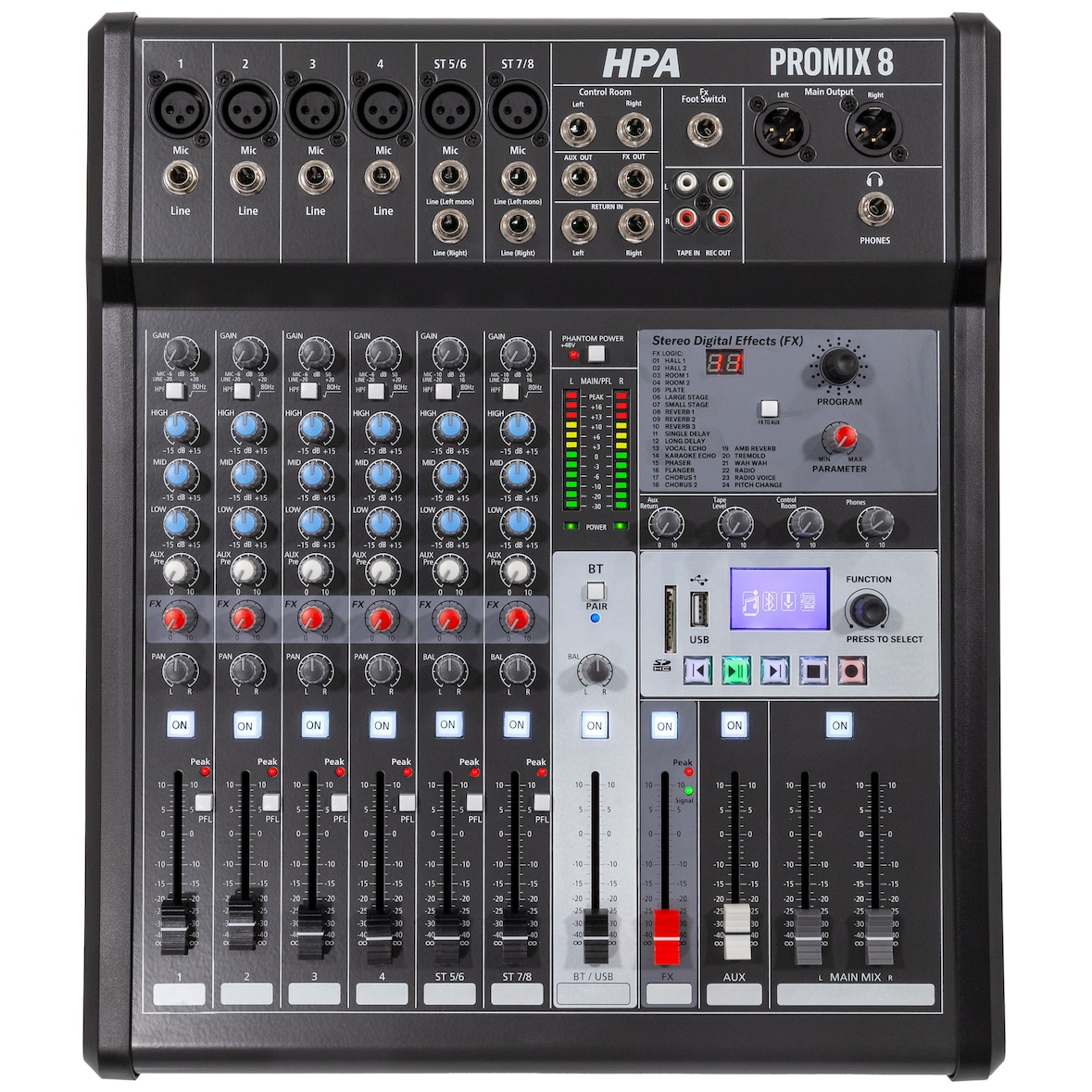 Console de Mixage Analogique HPA Promix 8