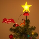 thumbnail of WellHome - Estrela de Natal LED para o topo da árvore com música e trenó giratório