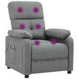 thumbnail of vidaXL Massagesessel Dunkelgrau Stoff