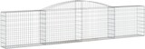 thumbnail of vidaXL Gabionen mit Hochbogen 5 Stk. 400x30x80/100cm Verzinktes Eisen