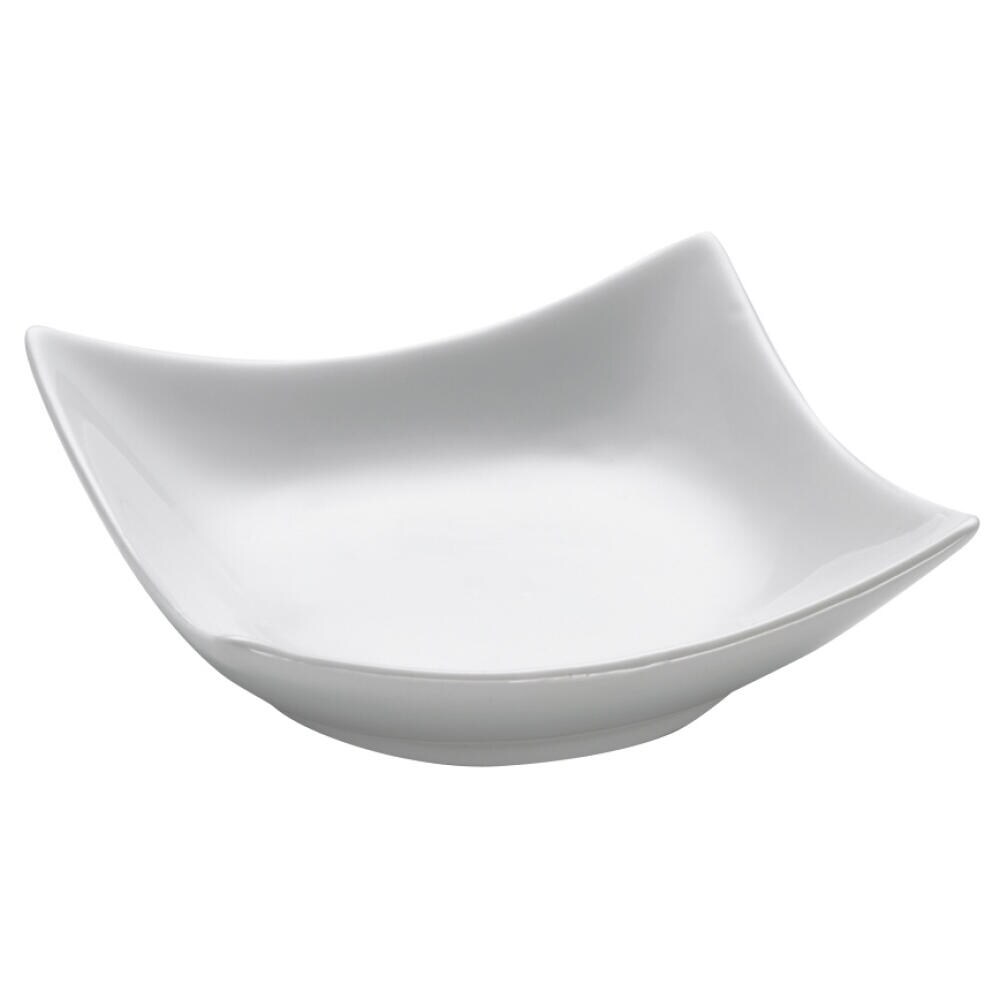 Maxwell & Williams Square Dipschale Wave, Schale, Schälchen, Snackschale, Porzellan, Weiß, 10 cm, AA2256