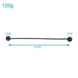 thumbnail of Intirilife 2-teiliges Raffhalter Set Gardinenklammer 40 x 3 cm in Schwarz - Vorhang Halter Halterung Deko