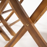 thumbnail of Conjunto de terraço de teca de grau A. Mesa retangular de 120 cm e 4 cadeiras dobráveis