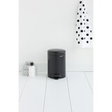 thumbnail of Poubelle pédale Newlcon noir mat V 3 L -  300.00 cl Rond Acier Brabantia 23.50x16.80 cm