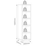 thumbnail of VCM Schuhschrank Salia Anthrazit B. 30 x H. 110 x T. 33 cm