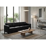 thumbnail of Sofá modular 4 plazas Lyon, polipiel ~ negro