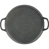 thumbnail of Grelha redonda de ferro fundido - ø 34 x 4 cm - Acessórios para churrasco - Placa para grelhar - Preto fosco