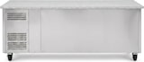 thumbnail of Romux® Kühltisch mit 3 Glastüren 180x70 cm mit Marmor-Arbeitsplatte und Luftkühlung | Theken Kühlschrank aus Edelstahl mit 417 L und 750 W