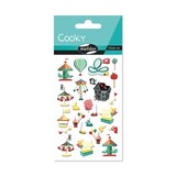 thumbnail of Maildor 10x Cooky, 1 Stickerbogen 7,5x12cm, Jahrmarkt - Mehrfarbig CY141C