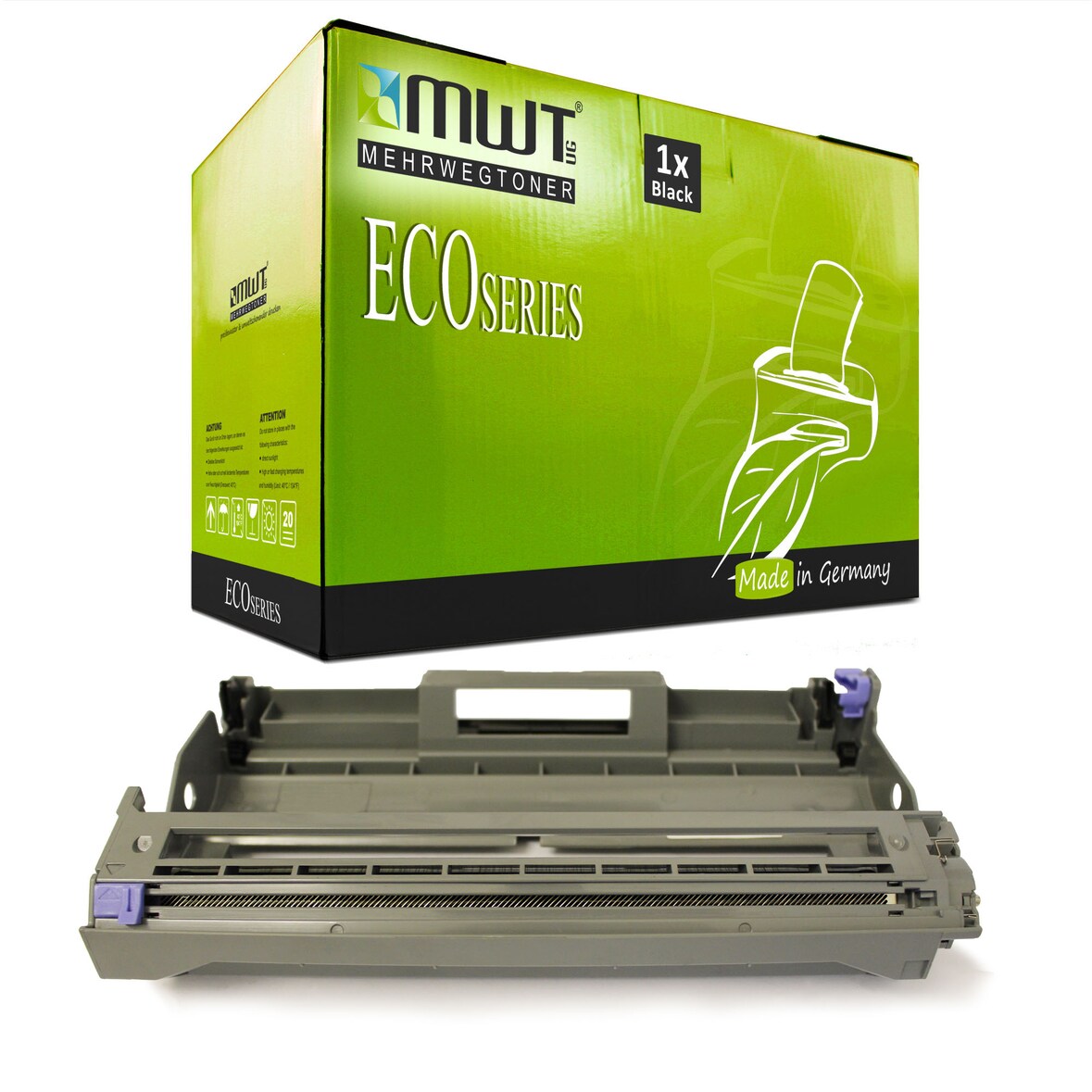 1 Mehrwegtoner kompatible Bildtrommel ersetzt Brother DR-2400 DR2400 Schwarz