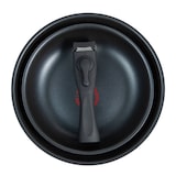 thumbnail of BERGNER - Set aus 2 Pfannen Ø22/26cm gepresstes Aluminium Schwarz mit abnehmbarem Griff mit Set aus 3 Küchenutensilien aus Akazienholz
