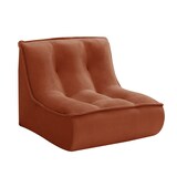 thumbnail of Canapé modulable en velours 250 x 165 x 70 cm 3 places terracotta