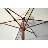 thumbnail of CRO Ombrellone rettangolare in legno di ginepro e poliestere 180gr.  Beige