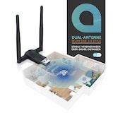 thumbnail of Aplic WLAN-Stick, WIFI Dongle USB 3.0, 1200 MBit/s Dual Band 2,4 + 5 Ghz externe Antennen
