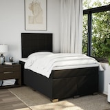 thumbnail of vidaXL Boxspringbett mit Matratze Schwarz 120x190 cm Stoff