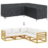 thumbnail of vidaXL Hoes voor tuinmeubelen Zwart 220 x 220 x 80 cm 600D Oxford Stof