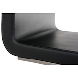 thumbnail of Décoshop26 - Sillas de comedor x2 diseño moderno PVC negro estructura de acero inoxidable 10_0007402