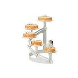 thumbnail of Schneider Etagen-Tortenständer," Treppe links" 5-tlg., lackierter Stahl, weiß