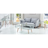thumbnail of MF - Mesa Consola Recibidor HOLANDA 120TR de Madera y Cristal - 120 x 40 cm - Diseño Elegante