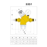 thumbnail of Caleffi Wasserdruckminderer 1/2 Zoll DN15 Druckminderer