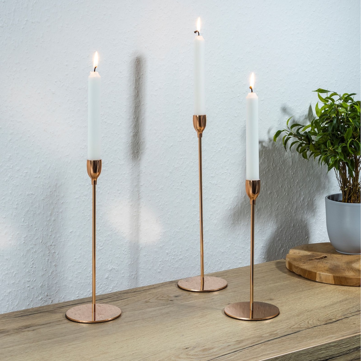 3er Set Kerzenhalter Tafelkerzenhalter