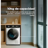 thumbnail of EVVO Secadora 10 kg bomba de calor Nature SR10, Clase energética E, AirWash, Sensor de humedad, Antiarrugas, Inicio diferido, blanca