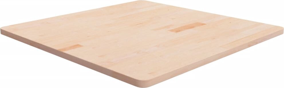 vidaXL Tischplatte Quadratisch 90x90x2,5 cm Eichenholz Unbehandelt