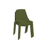 thumbnail of METRO PROFESSIONAL Chaise de terrasse PAM, plastique, empilable, vert olive