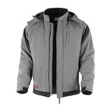 thumbnail of Qualitex Arbeitsjacke 'PRO'' in grau/schwarz, Größe: XL - wetterfeste Winterjacke - Softshelljacke