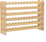 thumbnail of COSTWAY Holz-Weinregal für 72 Flaschen, 6 Höhenvarianten wählbarer Flaschenständer