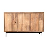 thumbnail of SIT Möbel Sideboard mit 3 Türen | Mango natur, Metallgestell schwarz | B 130 x T 40 x H 80 cm | 20003-01