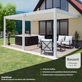 thumbnail of Weide Deluxe | Wand Pergola | Voll Aluminium | 3,6 x 5,3 M | Lamellendach weißㅤ